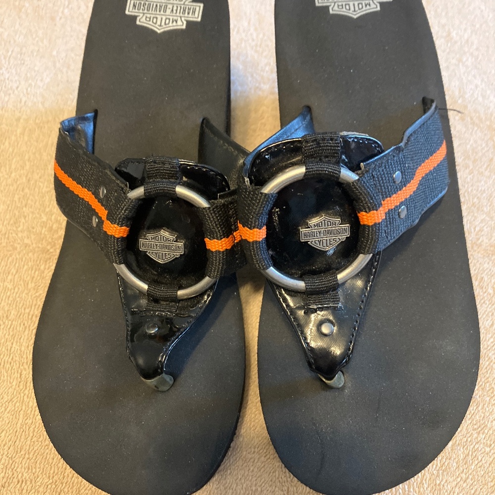 Harley Davidson Wedge Sandals